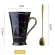 Oussirro 390ml Ceramic Coffee Mugs Constellation Theme Lucky Mug With Lid And Spoon For Friends