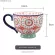 Nordic Style Retro Hand-Painted Ceramic Cup Breakfast Cup Coffee Cup Home Cup Hand-Painted Animal Cup Mug Dining Tool