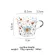 MDZF SweetHome 500ml Scale Glass Mug Breakfast Mlik Coffee Cup Household Couple Water Cup Sun Eye Pattern Drinkware