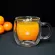 Mug Glasses with Double Bottom Creative Coffee Resistant Kungfu Tea Milk Juice Cup Drinkware Valentine's Day