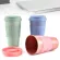 Reusable Bamboo Fibre Coffee Cups Eco Friendly S 300ml Portable Coffee Tea Mugs Travel Mug with LID