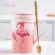 FSILE Marble Pattern Cup Gold Rim Mug Box Set Coffee Cup Cup Cup Cup Cup Cemeic with Hand Ceremony