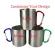 Customize Cup Diy Stainless Steel Mug 300ml Design Climbing Button Carabiner Of Your Logo Image Personalized Kitchen Drink