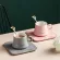 3pcs Ceramic Coffee Cup And Saucer Set European Style Light Luxury Afternoon Tea Milk Juice Breakfast Cup Saucer Spoon