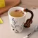 Novelty 250ml Ceramic Cup Piano Violin Guitar Mug Personality Music Note Milk Juice Lemon Mug Coffee Tea Cup With
