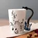 Novelty 250ml Ceramic Cup Piano Violin Guitar Mug Personality Music Note Milk Juice Lemon Mug Coffee Tea Cup With
