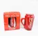 Creative Coffe Cups Ceramic Red Beer Mug Coke Shape Cola Cup Coffee Coffee Cup For Travel Friends Gits