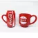 Creative Coffe Cups Ceramic Red Beer Mug Coke Shape Cola Cup Coffee Coffee Cup For Travel Friends Gits