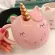 Coffee Mug Creative Ceramic Unicorn Breakfast Juice Tea Cup With Handle Pink White Personalized Home Drinkware Couple
