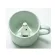 3D Lovely Small Animal Milk Creative Cartoon Ceramic Mug Heat-Resistant Cladon Cup The Best for Children Little Girl