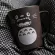 Xinchen Totoro Theme Milk Coffee Mugs With Cover And Spoon Pure Color Mugs Cup Kitchen Tool