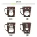 Xinchen Totoro Theme Milk Coffee Mugs With Cover And Spoon Pure Color Mugs Cup Kitchen Tool