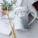 Eways Natural Marble 12 Consamic Zodiac Mug with Lid Coffee Mugs Personality Cup 400ml Lead-free