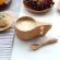 Wooden Tea Milk Cup Wood Coffee Mug Kitchen Supplies Rubber Drinkware Portable Handmade Wooden Teacup