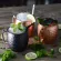 4 Pieces MUSCOW MULE COPPER MEGS METAL MUG CUP Stainless Steel Beer Wine Coffee Bar Tool