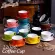 220ml High-Grade Ceramic Coffee Cups Cup Set European Style Mug Cappuccino Flower Latte