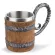 Retro Double Simulation Barrel Resin Beer Tea Mug Stainless Steel Cup for Home PUB BAR DRINKWARE Wine Tumbler