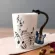 Geekhom Creative Music VILIN STYLE GUITAR CRAMIC MUG COFFEE TEA MILK STAVE CUPS HANDLE COFFEE MUG Novelty