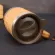 300ml Bamboo Tea Coffee Mug Portable Water Cup Tea Mug Steel Coffee Travel Mug With Leak-Proof Cover For Office Home