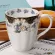 Europe Bone China Mugs Large Capacity 420ml Creative Pastoral Flower Tea Cup Office Milk Mug Ceramic Home Drinkware