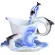 Enamel Coffee Mugs Tea Cups with Saucer Spoon Sets Procelain Drinkware