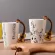 Geekhom Creative Music VILIN STYLE GUITAR CRAMIC MUG COFFEE TEA MILK STAVE CUPS HANDLE COFFEE MUG Novelty