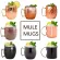 4 Pieces MOSCOW MULE COPPER METAL METAL MUG CUP Stainless Steel Beer Wine Coffee Cup Bar Tool