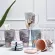 Nordic Ceramic Gold Elk Coffee Mug with Lid and Spoon Set Office Teacup Creative Porcelain Breakfast Milk Cup