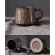 Japanese Retro Ceramic Coffee Cup And Saucer Set Creative Coffee Cup Afternoon Tea Office Mug Stoneware Coffee Drinkware Cup