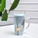 Nordic Ceramic Gold Elk Coffee Mug with Lid and Spoon Set Office Teacup Creative Porcelain Breakfast Milk Cup