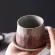 Japanese Retro Ceramic Coffee Cup And Saucer Set Creative Coffee Cup Afternoon Tea Office Mug Stoneware Coffee Drinkware Cup