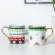Luxury Gold Totems Mosaic Geometric Flamingo Ceramic Coffee Mug Coffee Cup Gold Breakfast Milk Water Cup Couple Creative S