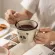 350ml Cartoon Curled Ceramic Milk Milk Milk Handgrip Scale Cups Home Office Water Coffee Cup Creative Kitchen Drinkware Birthday