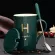 Creative Last Name Letter Ceramic Water Cup Mark Cup With Lid Spoon Couple Cup Customizable Logo Coffee Milk Cup