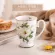 Bone Chinese Cup Mug Office Drinking Water Creative Personality Breakfast Milk Cup Couple Coffee Cup