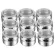 9/6/4/3/2/1pcs Kitchen Spice Jar Magnetic Seasoning Boxes Dustproof Stainless Steel Spice Can Seasoning Pot Outdoor Barbecue