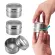 Kitchen Magnetic Spice Jar Set With Stickers Steel Spice Tins Spice Storage Container Pepper Seasoning Sprays Tools Spice Jar