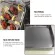 Stainless Steel Plate Rectangular Tray Practical Flat-Bottom Tray Silver Stainless Steel Rectangular Restaurant Hotel Flat Base