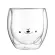 Glass Double Wall Glass Mug Bear Cat Dog Animal Double-Layer Glass Mug Coffee Cup Milk Cup