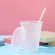 Powder Shiny Reusable Straw Cup Sequined Glitter Cup Coffee Juice Straw Mug Cute Plastic Bottom Outdoor Portable