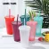 Powder Shiny Reusable Straw Cup Sequined Glitter Cup Coffee Juice Straw Mug Cute Plastic Bottom Outdoor Portable