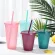 Powder Shiny Reusable Straw Cup Sequined Glitter Cup Coffee Juice Straw Mug Cute Plastic Bottom Outdoor Portable