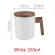 Package Wooden Handle with Cover Coffee Cup Lovers Coffee Mugs Ceramic Coffee Mug Cup Wooden Coffee Cup