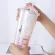Gold Plating Pineapple Mugs Plastic Double Layer Water Bottle With Pink Travel Portable Juice Coffee Milk Cup Drinkware