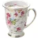 European Pastoral Bone Coffee Milk Mug Ceramic Creative Floral Painting Water Cup Afternoon Teacup Kitchen Drinkware S