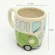Creative Hand Painted Double Bus Retro Ceramic Cup Coffee Milk Tea Cup Beverage