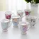 European Pastoral Bone China Milk Mug Ceramic Creative Floral Painting Water Cup Afternoon Teacup Kitchen Drinkware S