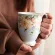 European Pastoral Bone China Milk Mug Ceramic Creative Floral Painting Water Cup Afternoon Teacup Kitchen Drinkware S