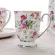 European Pastoral Bone China Milk Mug Ceramic Creative Floral Painting Water Cup Afternoon Teacup Kitchen Drinkware S