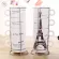 Eiffel Tower Cat Animal Coffee Cup Set Ceramics Mugs with Iron Shelf Creative Drinkware Coffee Cups Home Office Coffee